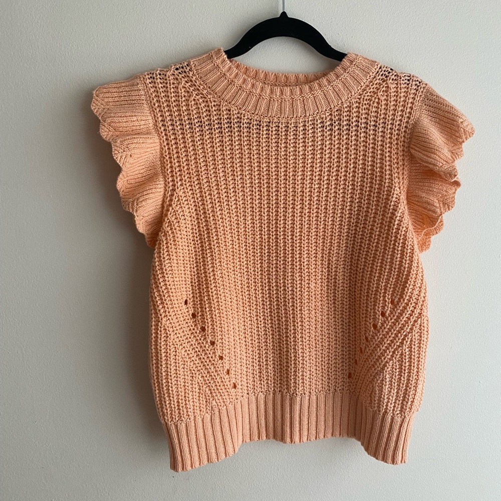 Sweater vest , peach color